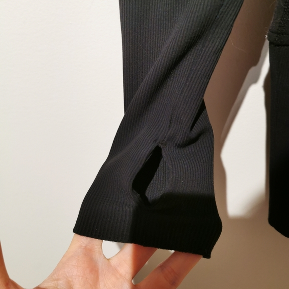 Lululemon size 6 dot confirmed black stride jacket thumbholes hooded - Picture 6 of 9